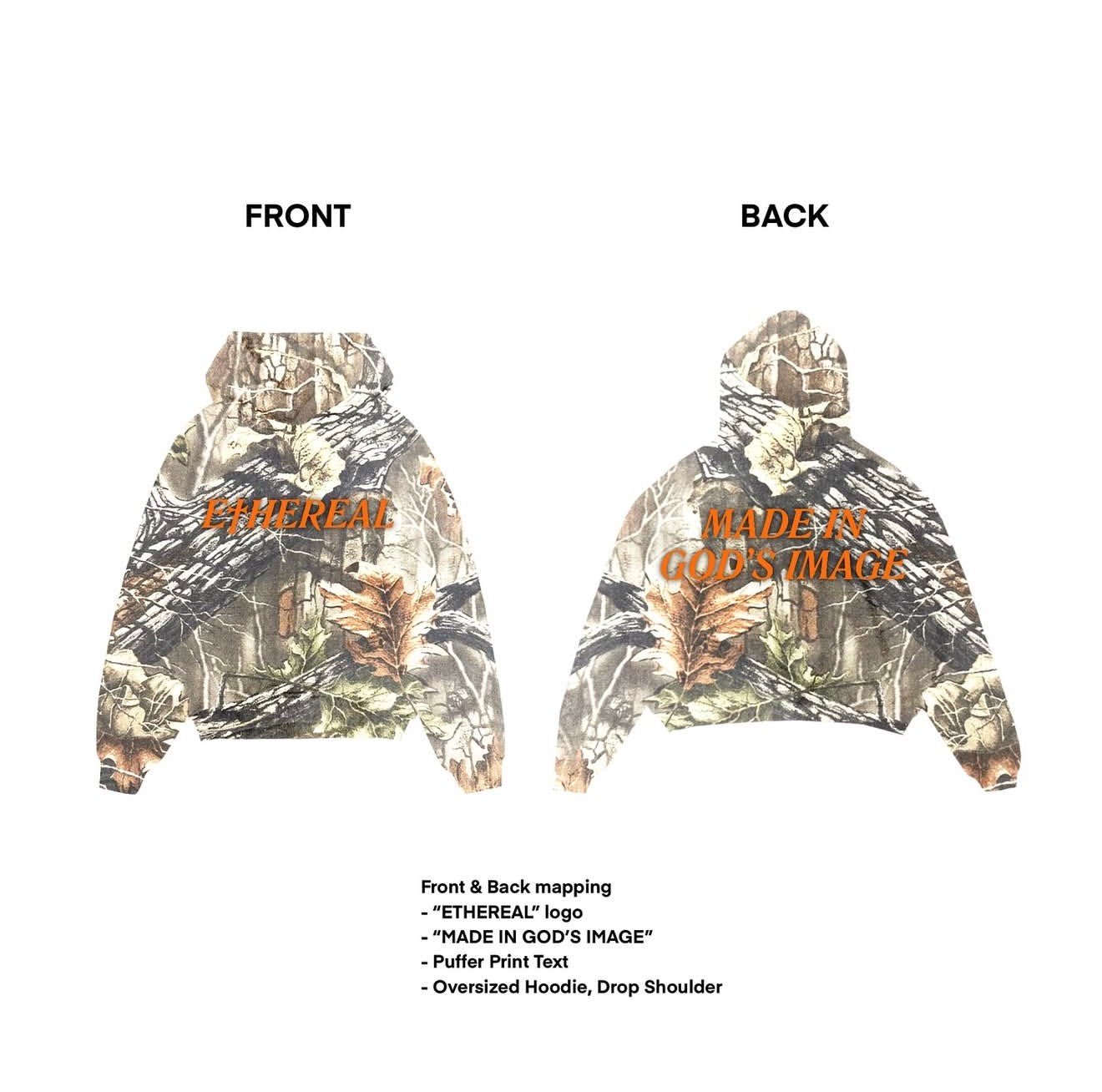 Ethereal Puff Print Hoodie